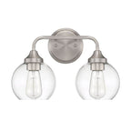 Craftmade Glenda 2 Light Vanity In Brushed Polished Nickel
