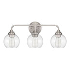 Craftmade Glenda 3 Light Vanity In Brushed Polished Nickel