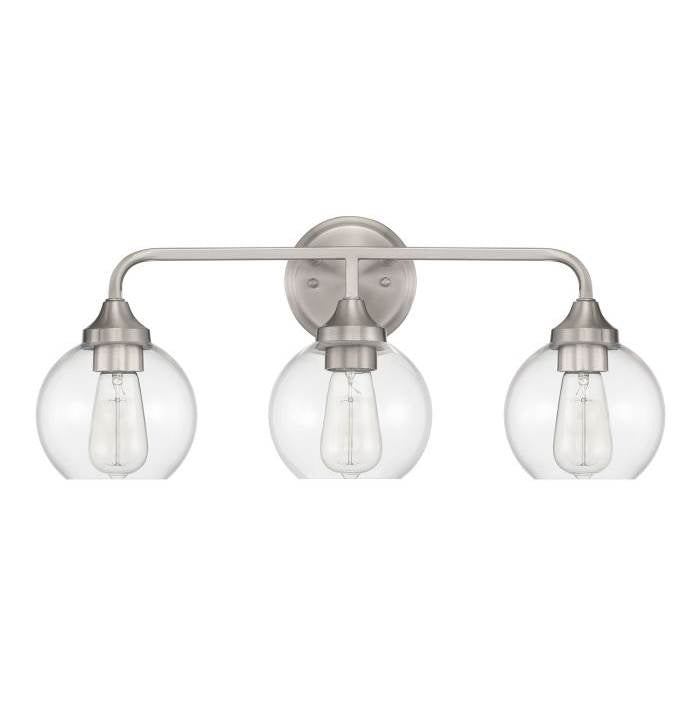 Craftmade Glenda 3 Light Vanity In Brushed Polished Nickel