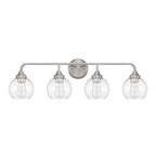 Craftmade Glenda 4 Light Vanity In Brushed Polished Nickel