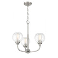 Craftmade 56223-BNK Brushed Polished Nickel Glenda 3 Light Chandelier In Brushed Polished Nickel Image 1