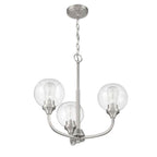 Craftmade Glenda 3 Light Chandelier In Brushed Polished Nickel