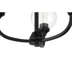 Craftmade 56223-FB Flat Black Glenda 3 Light Chandelier In Flat Black Image 2