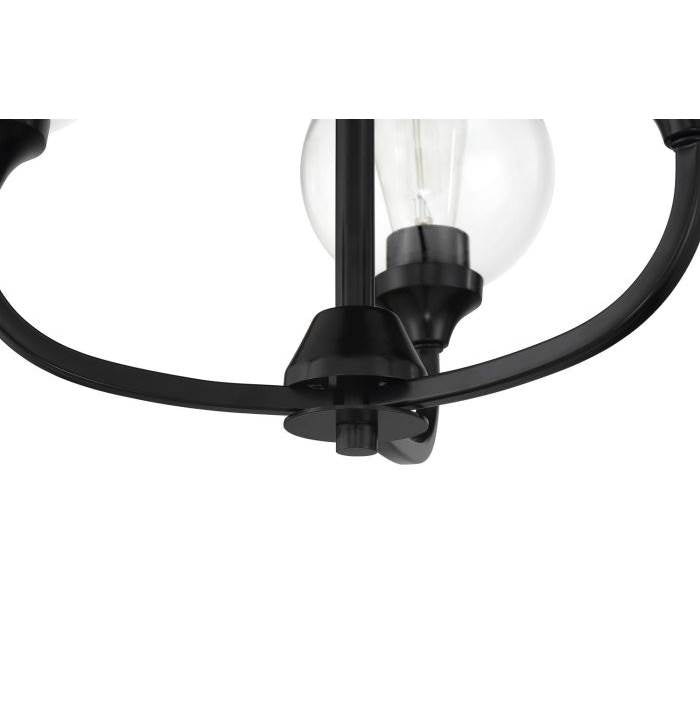 Craftmade 56223-FB Flat Black Glenda 3 Light Chandelier In Flat Black Image 2