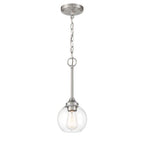 Craftmade 56291-BNK Brushed Polished Nickel Glenda 1 Light Mini Pendant In Brushed Polished Nickel Image 1