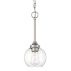 Craftmade Glenda 1 Light Mini Pendant In Brushed Polished Nickel