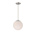 Craftmade Gaze 1 Light 10'' Pendant In Chrome (white Glass)