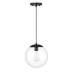 Craftmade 56891-FB Flat Black Gaze 10'' 1 Light Pendant In Flat Black Image 3