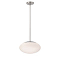 Craftmade Gaze 1 Light 14'' Pendant In Chrome (white Glass)
