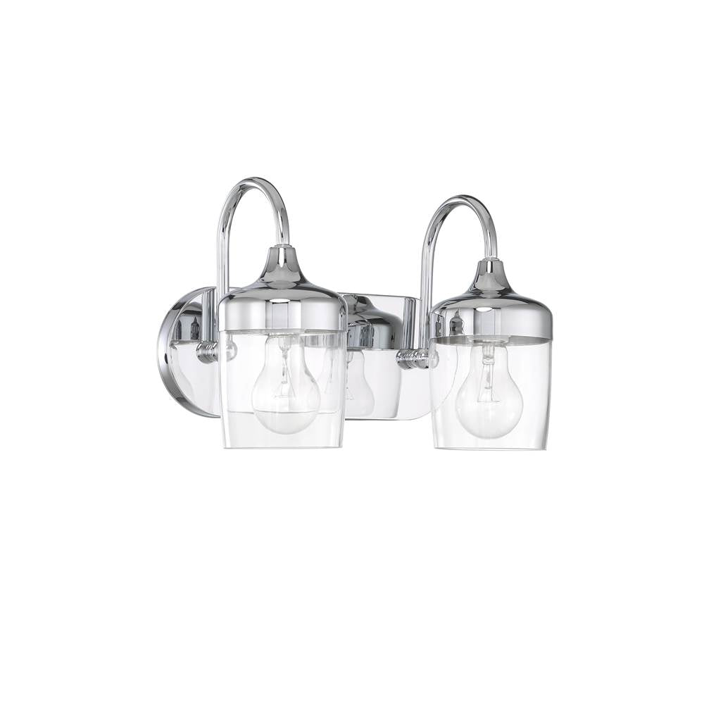 Craftmade Wrenn 2 Light Vanity In Chrome