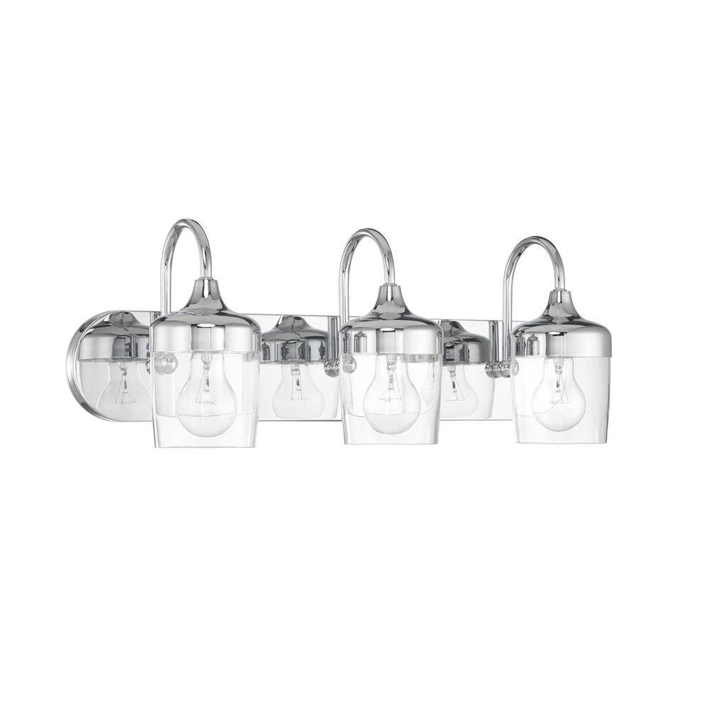 Craftmade Wrenn 3 Light Vanity In Chrome