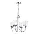 Craftmade Wrenn 4 Light Chandelier In Chrome
