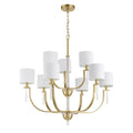 Craftmade Fortuna 9 Light Chandelier In Satin Brass