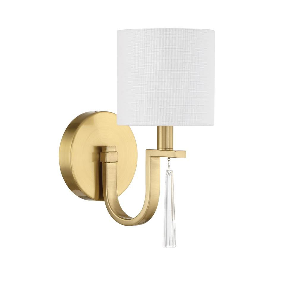 Craftmade Fortuna 1 Light Wall Sconce In Satin Brass