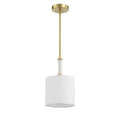 Craftmade Fortuna 1 Light Mini Pendant In Satin Brass