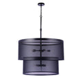 Craftmade Mesh 9 Light Pendant In Flat Black
