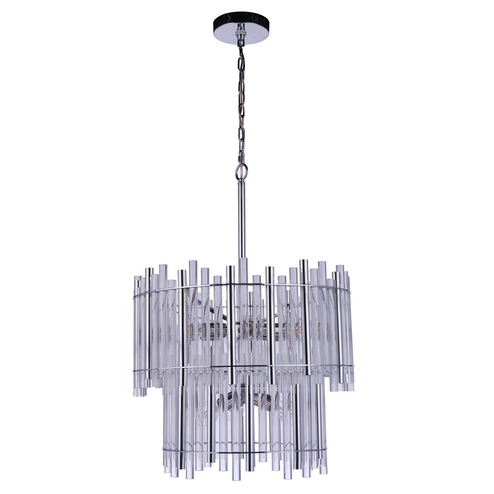 Craftmade Reveal 9 Light Chandelier In Chrome