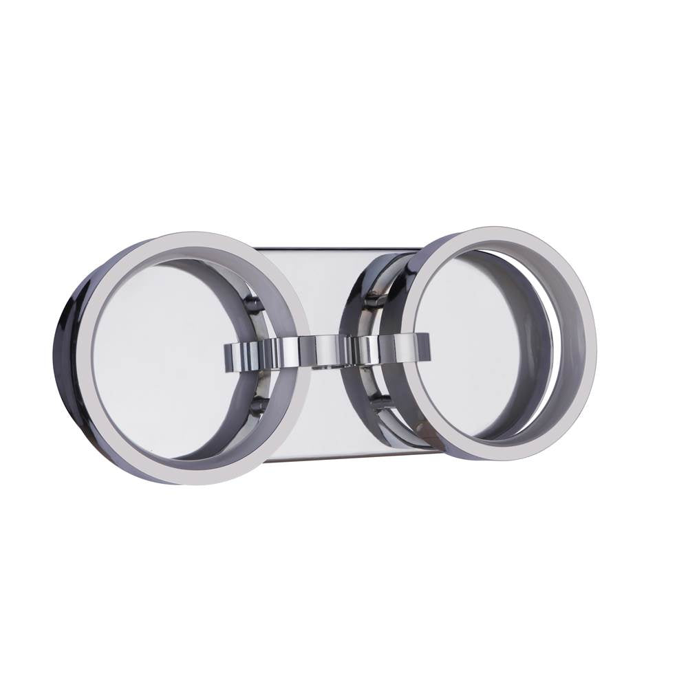 Craftmade Context 2 Light Led Vanity In Chrome