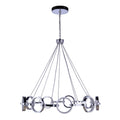 Craftmade Context 9 Light Led Chandelier In Chrome
