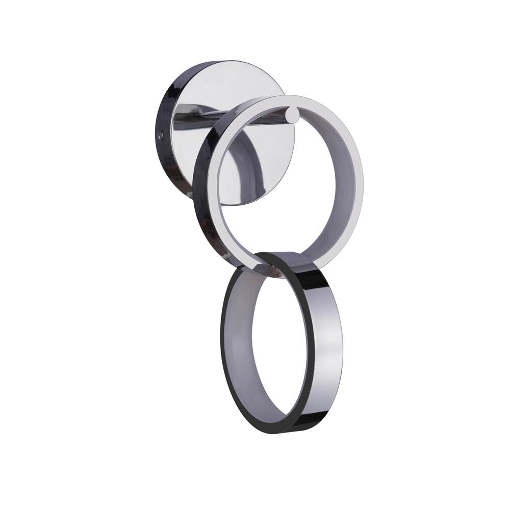 Craftmade Context 2 Light Led Wall Sconce In Chrome
