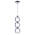 Craftmade Context 3 Light Led Pendant In Chrome