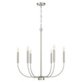 Craftmade Traci 6 Light Chandelier In Brushed Polished Nickel