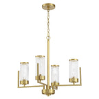 Craftmade 60124-SB Satin Brass Requires 4 Candelabra Base 60 Watt Bulbs (not Included) Image 1