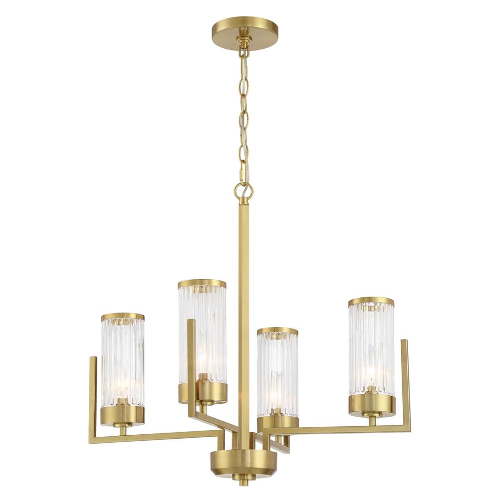 Craftmade Whittley Requires 4 Candelabra Base 60 Watt Bulbs (not Included)