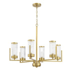 Craftmade 60126-SB Satin Brass Requires 6 Candelabra Base 60 Watt Bulbs (not Included) Image 1
