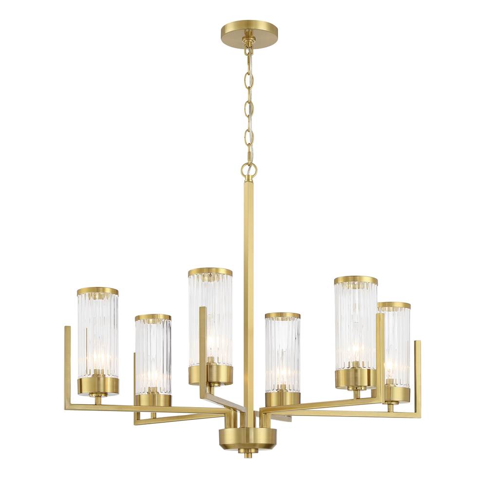 Craftmade Whittley Requires 6 Candelabra Base 60 Watt Bulbs (not Included)