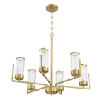 Craftmade 60126-SB Satin Brass Requires 6 Candelabra Base 60 Watt Bulbs (not Included) Image 4