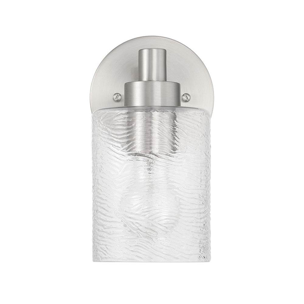 Craftmade Lyndsey 1 Light Wall Sconce In Brushed Polished Nickel
