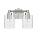 Craftmade Lyndsey 2 Light Vanity In Brushed Polished Nickel