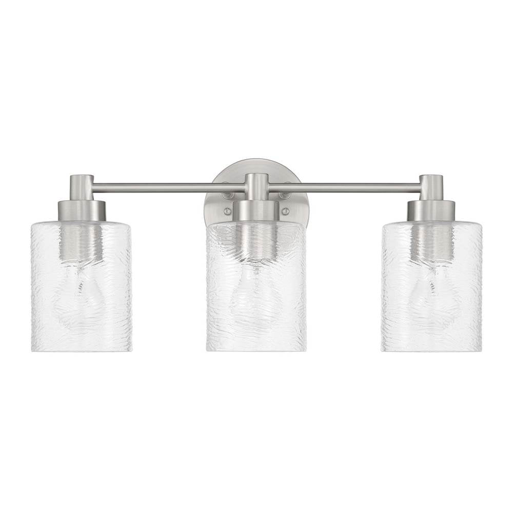 Craftmade Lyndsey 3 Light Vanity In Brushed Polished Nickel
