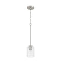 Craftmade Lyndsey 1 Light Mini Pendant In Brushed Polished Nickel