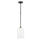 Craftmade 60391-FBSB Flat Black,Satin Brass Council 1 Light Pendant In Flat Black/satin Brass Image 6