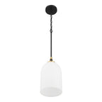 Craftmade 60391-FBSB Flat Black,Satin Brass Council 1 Light Pendant In Flat Black/satin Brass Image 5