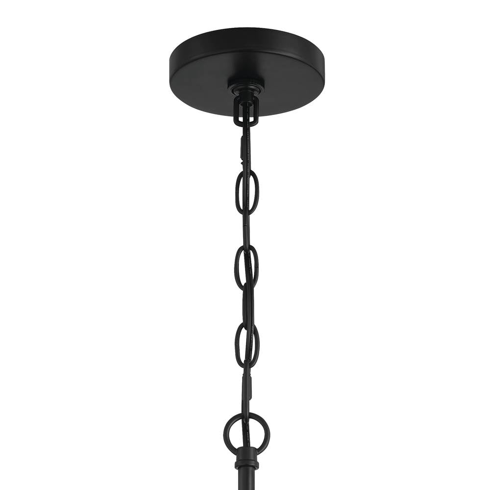 Craftmade 60391-FBSB Flat Black,Satin Brass Council 1 Light Pendant In Flat Black/satin Brass Image 4
