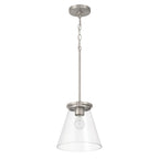 Craftmade 60492-BNK  Connell 1 Light Pendant In Brushed Polished Nickel Image 1