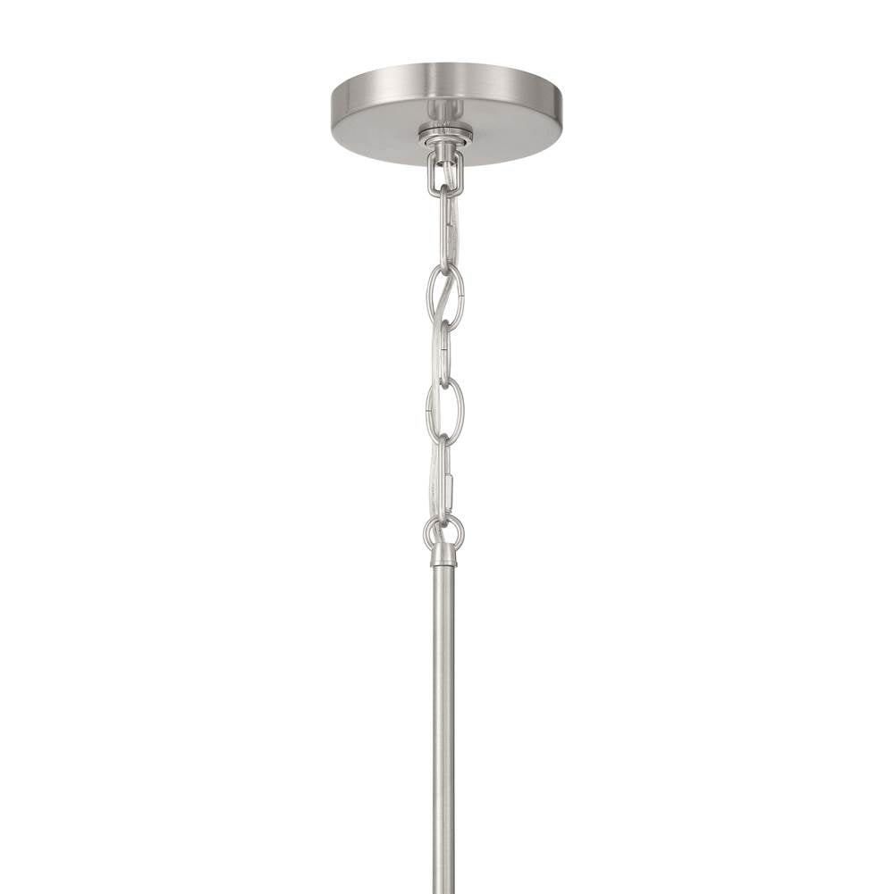 Craftmade 60492-BNK  Connell 1 Light Pendant In Brushed Polished Nickel Image 4