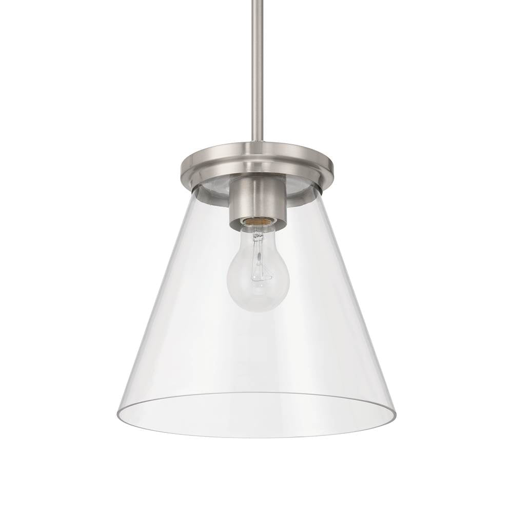 Craftmade 60492-BNK  Connell 1 Light Pendant In Brushed Polished Nickel Image 3