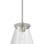 Craftmade 60492-BNK  Connell 1 Light Pendant In Brushed Polished Nickel Image 2