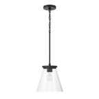 Craftmade 60492-FB Flat Black Connell 1 Light Pendant In Flat Black Image 6