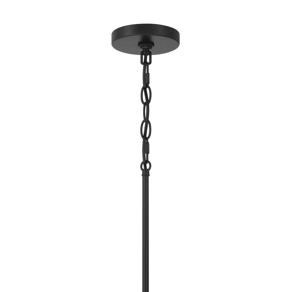 Craftmade 60492-FB Flat Black Connell 1 Light Pendant In Flat Black Image 4