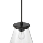 Craftmade 60492-FB Flat Black Connell 1 Light Pendant In Flat Black Image 2