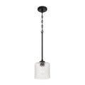 Craftmade Claire 1 Light Mini Pendant In Flat Black