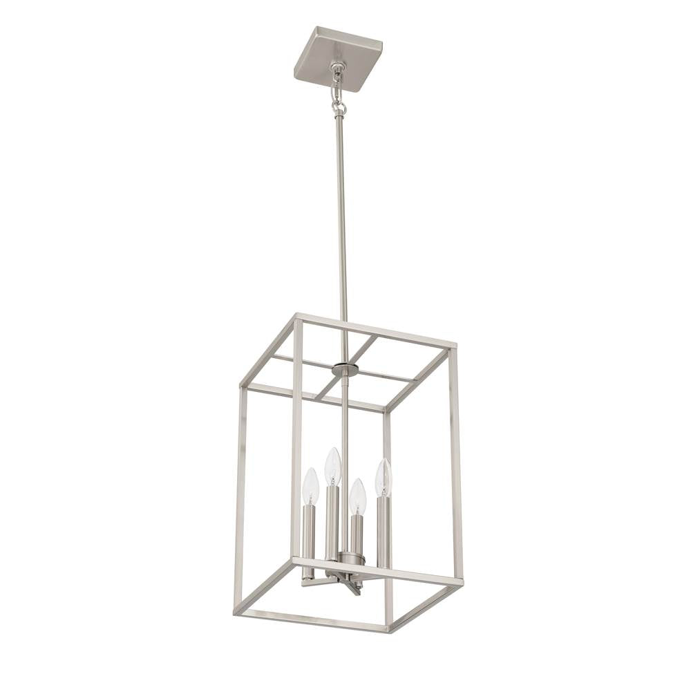 Craftmade 60635-BNK Brushed Polished Nickel Signature Foyer 4 Light 18'' Foyer In Brushed Polished Nickel Image 4
