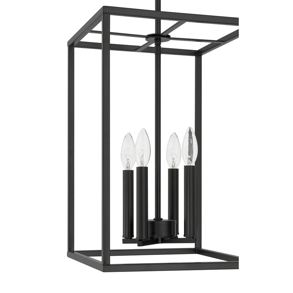 Craftmade 60635-FB Flat Black Signature Foyer 4 Light 18'' Foyer In Flat Black Image 2