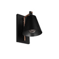 Craftmade Blake 1 Light Wall Sconce In Flat Black/satin Brass