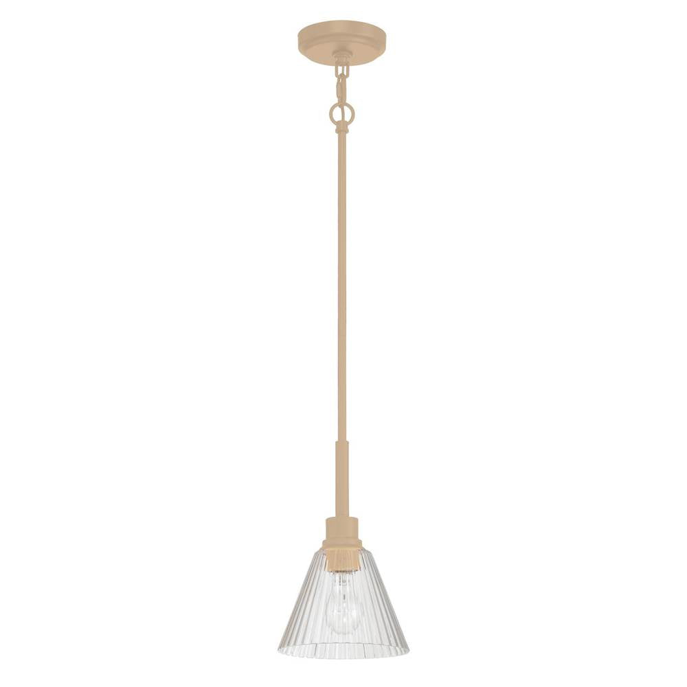 Craftmade Pleated 1 Light Mini Pendant In Premium Bronze